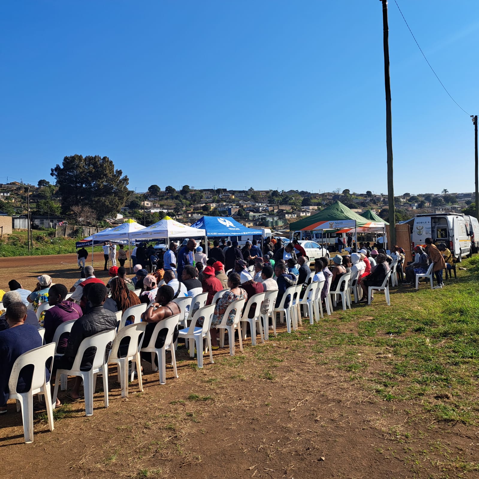 Community outreach event in Sydenham and Umlazi