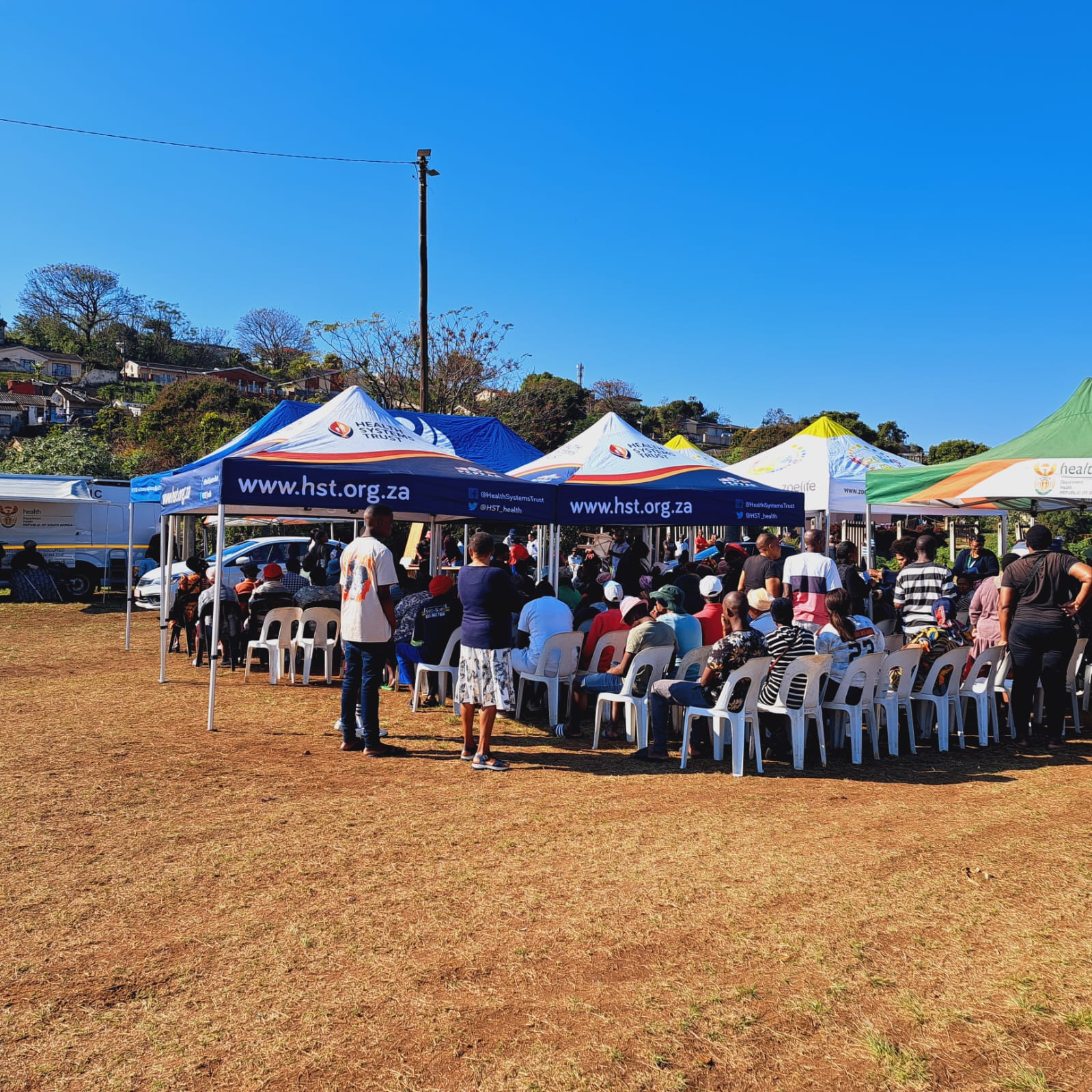 Large community health event with partner organisations